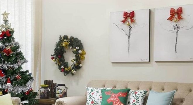 Conjuntos de almofadas de Natal estampadas