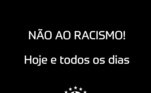 A principal confederação do Brasil, a CBF fez um poste direto: 'NÃO AO RACISMO, hoje e todos os dias'
