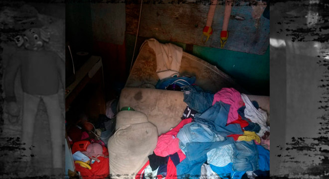 Casa onde criança foi encontrada em local insalubre e sem condições de higiene