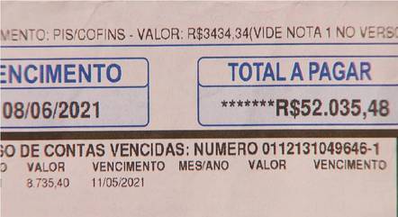 Cobrança de R$ 52 mil já está atrasada
