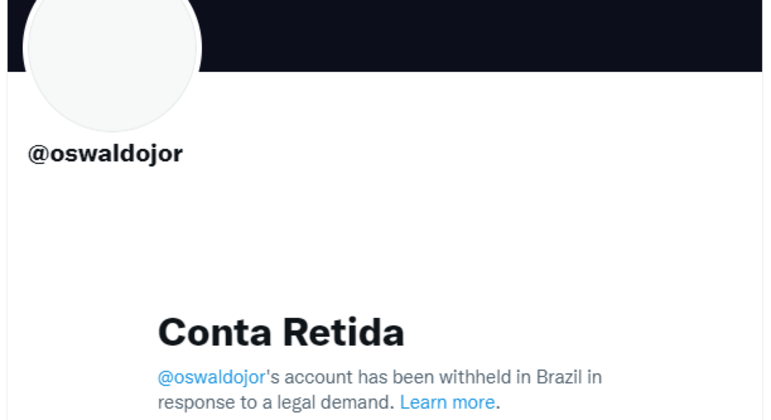 Conta do blogueiro Oswaldo Eustáquio retida pelo Twitter