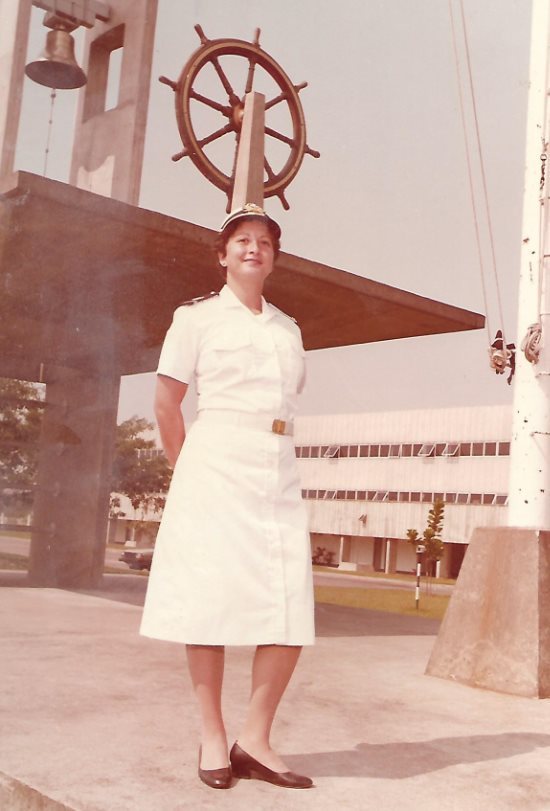 A contra-almirante Dalva Mendes fez parte da primeira turma de mulheres admitidas nas Forças Armadas 