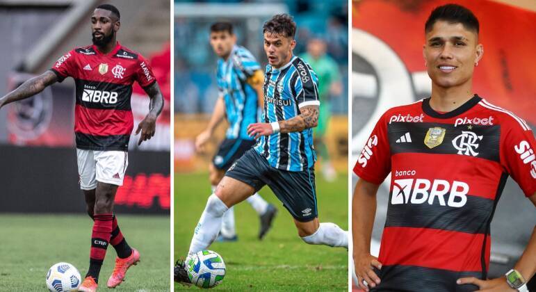 Por dois anos consecutivos, o Flamengo é o time que mais contrata reforços à equipe. O mais recente foi o atacante Luiz Araújo, ex-Atlanta United, que chegou ao Rubro-Negro há uma semana. No geral, o jogador foi a terceira contratação mais cara do futebol brasileiro na temporada de 2022 e de 2023, atrás apenas de Gerson e Cebolinha. Confira abaixo a lista completa: