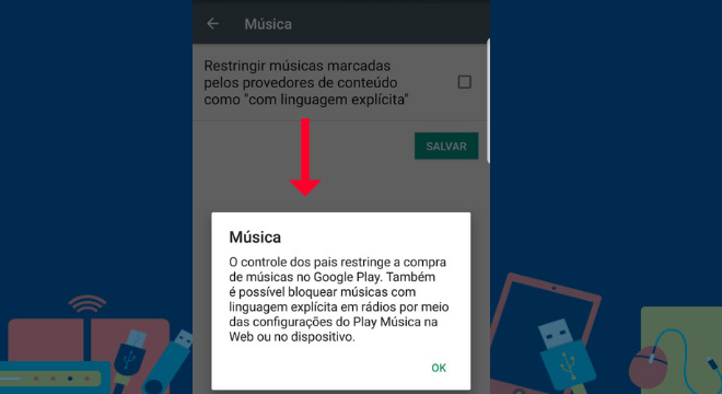 Com essa função ativada, as músicas inapropriadas do rádio do aplicativo, também serão bloqueadas até para compras on-lineLeia também: Acha que alguém te bloqueou no WhatsApp? Saiba como ter certeza