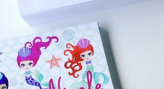 Convite de aniversário infantil de sereias