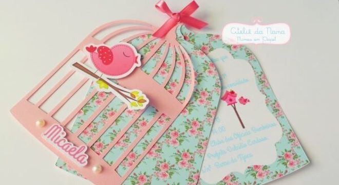 Convite de aniversário infantil para jardim encantado