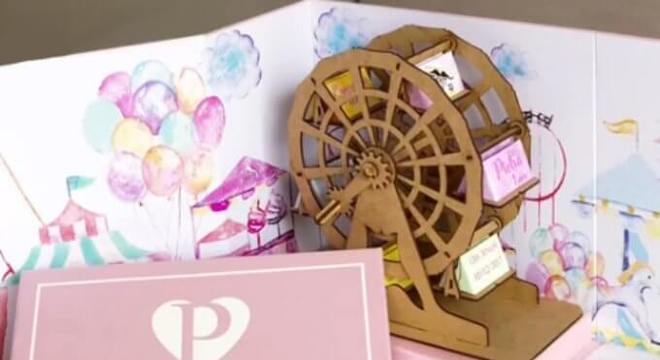 Convite de aniversário infantil parque de diversões