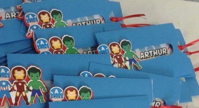 Convite de aniversário infantil vingadores