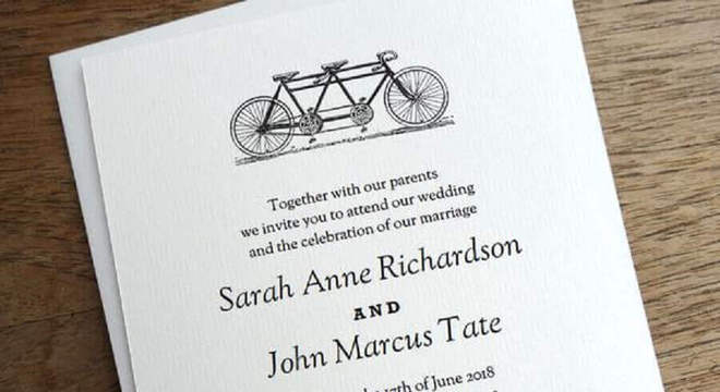 convite de casamento simples 