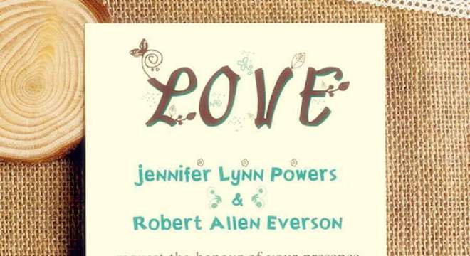 convite de casamento simples e divertido 