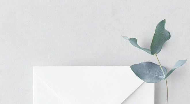 convite de casamento simples e minimalista 