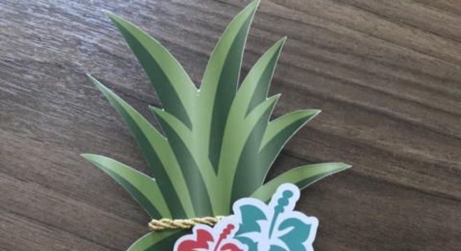 Convite de festa infantil tropical