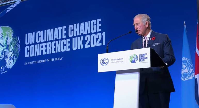 O príncipe Charles discursou na abertura da COP26