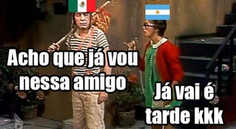 Jogo entre Argentina e México gera memes e postagens bem-humoradas