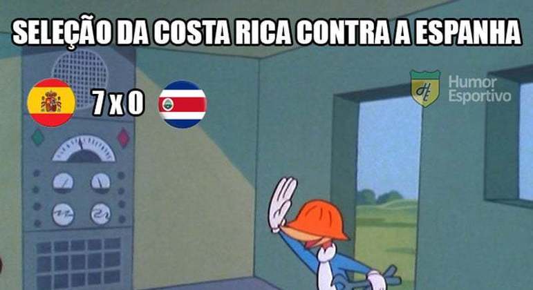 Goleada de 7x0 da Espanha contra a Costa Rica rende enxurrada de memes