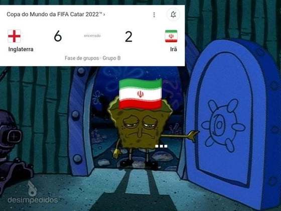 Copa do Mundo - Os melhores memes de Inglaterra 6 x 2 Irã