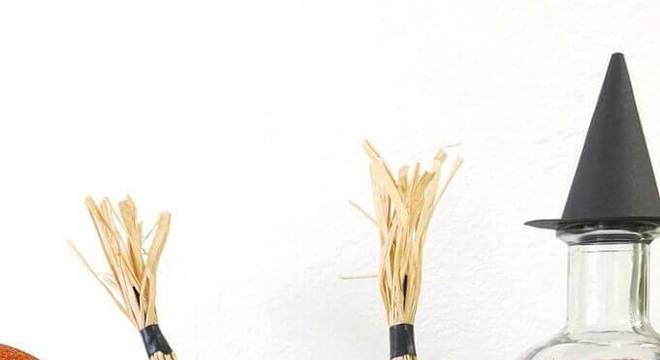 copo decorado para festa de dia das bruxas