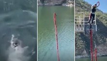 Corda de bungee jumping falha, mas jovem sobrevive à queda de 40 m de altura