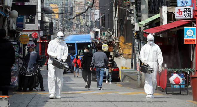 Descontaminação na Coreia do Sul