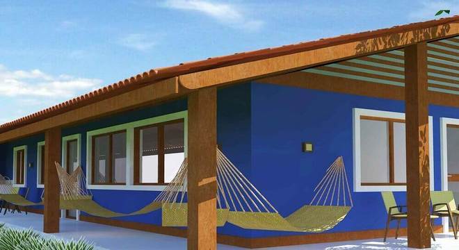 cores de tintas para pintar casa azul com varanda