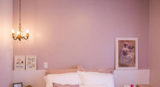 cores de tintas para pintar casa com quarto rosa