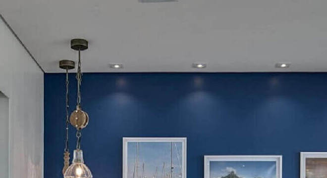 cores para pintar sala azul e branca