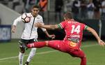 Corinthians 2 x 0 Patriotas-COL - segunda fase da Sul-Americana 2017 (jogo de volta) - 26 de julho de 2017 (Timão classificado porque tinha empatado na ida, na Colômbia, em 1 a 1)