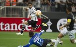 Corinthians 4 x 0 Once Caldas-COL - Primeira fase da Libertadores 2015 (jogo de ida) - 18 de fevereiro de 2015 (classificado à fase de grupos com empate de 1 a 1 na volta)