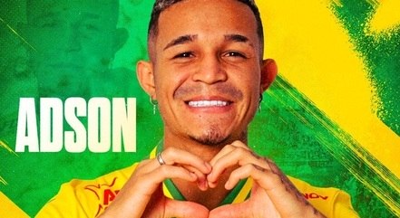 Adson em arte de divulgação do Nantes FC