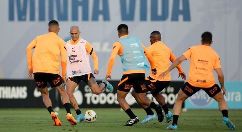 Corinthians treina visando ao clássico contra o Palmeiras pelo Campeonato Brasileiro 2022