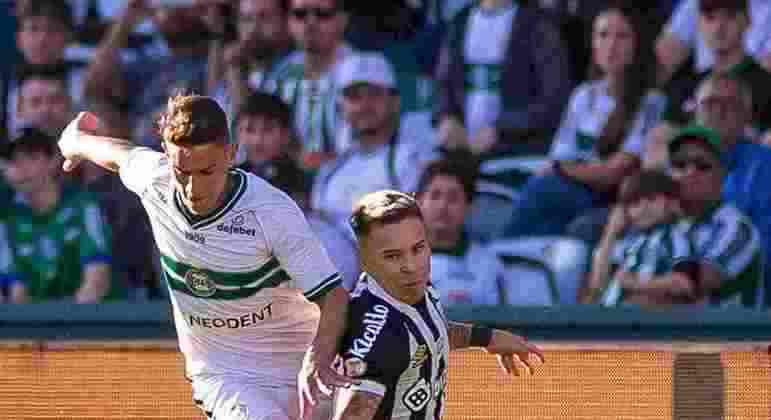 Coritiba e Santos empataram em 0 a 0 pela 10ª rodada do