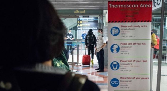 Escaneamento de temperaturas em aeroportos pode ajudar a detectar pessoas infectadas 
