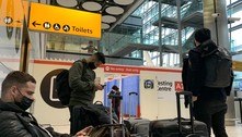 Reino Unido exige teste negativo de viajantes devido à variante Ômicron
