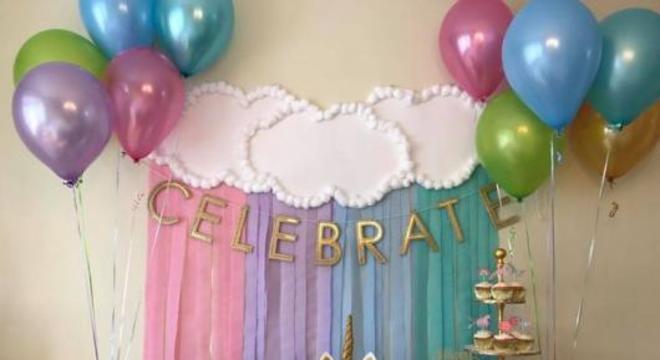 cortina de papel crepom 