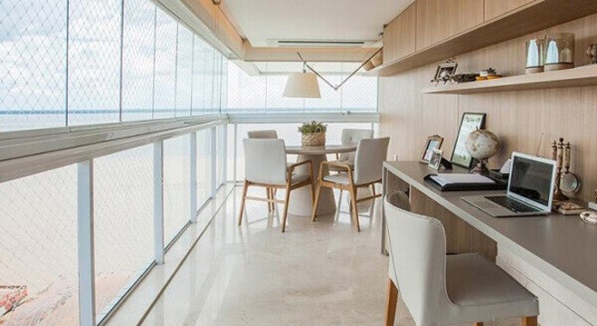 Cortina de vidro em apartamentos