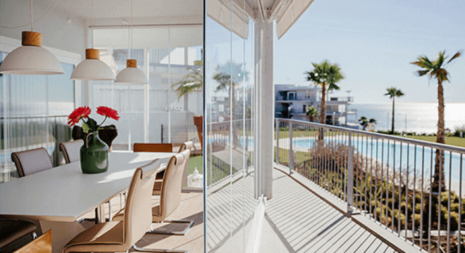 Cortina de vidro para dividir ambiente