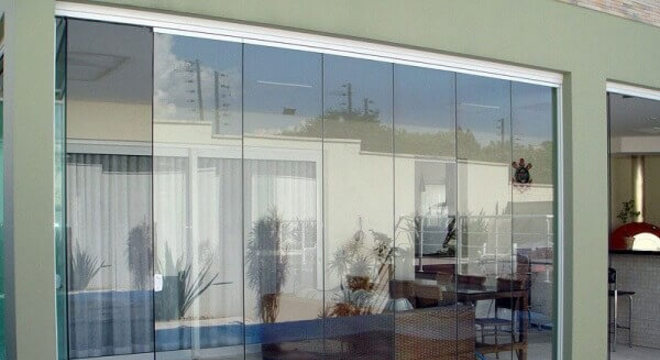 Cortina de vidro para residencia