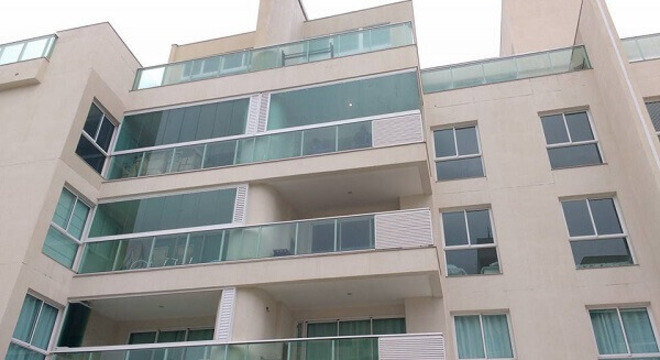 Cortina de vidro para varanda de apartamentos