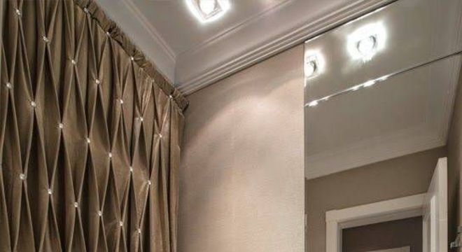 cortina para banheiro - cortina marrom com detalhes 