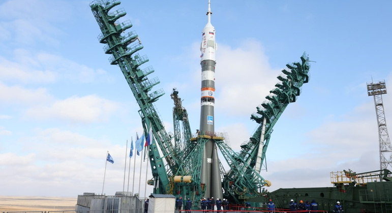 Cosmódromo de Baikonur, no Cazaquistão, é utilizado pela agência espacial russa