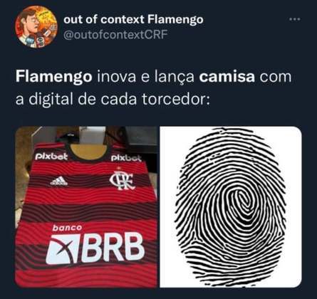 Cova camisa do primeiro uniforme do Flamengo para temporada 2022 não agradou a muitos rubro-negros e foi alvo de piadas na web.