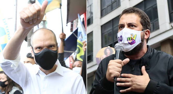 Bruno Covas (PSDB) e Guilherme Boulos (PSOL) estão no 2º em São Paulo (SP)