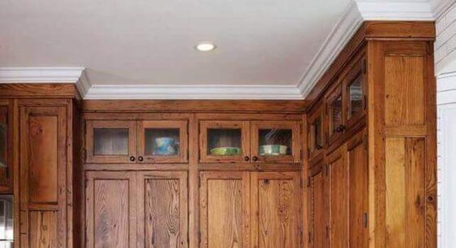 Cozinha de madeira rústica