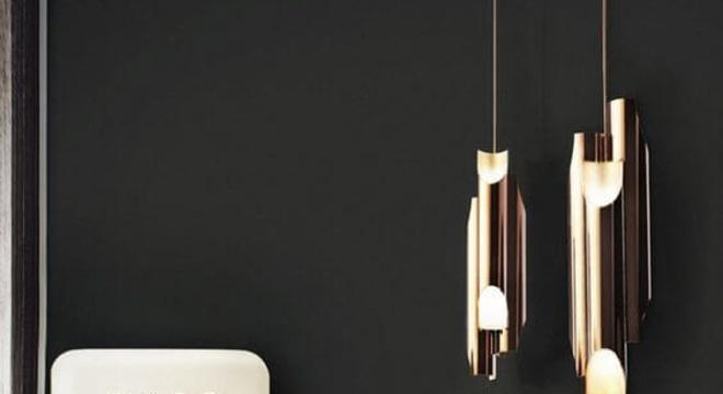 Cozinha moderna com geladeira branca