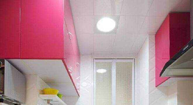 cozinha rosa pequena decorada