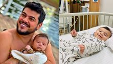 Sertanejo Cristiano mostra filho de 5 meses no hospital: 'Lute por você'
