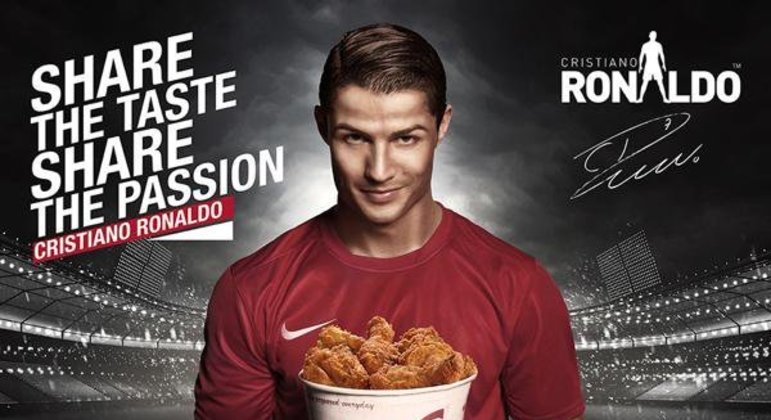 Não são só produtos naturais que Cristiano Ronaldo anunciou na sua carreira