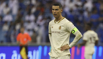 Presidente detona Cristiano Ronaldo e diz ter sido 'enganado' pelo português (FAYEZ NURELDINE / AFP - 18.04.2023)