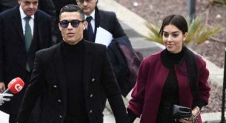 Cristiano Ronaldo com esposa