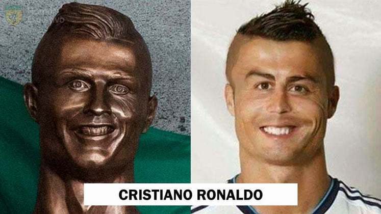 Cristiano Ronaldo ganhou uma arte do escultor Emanuel Santos